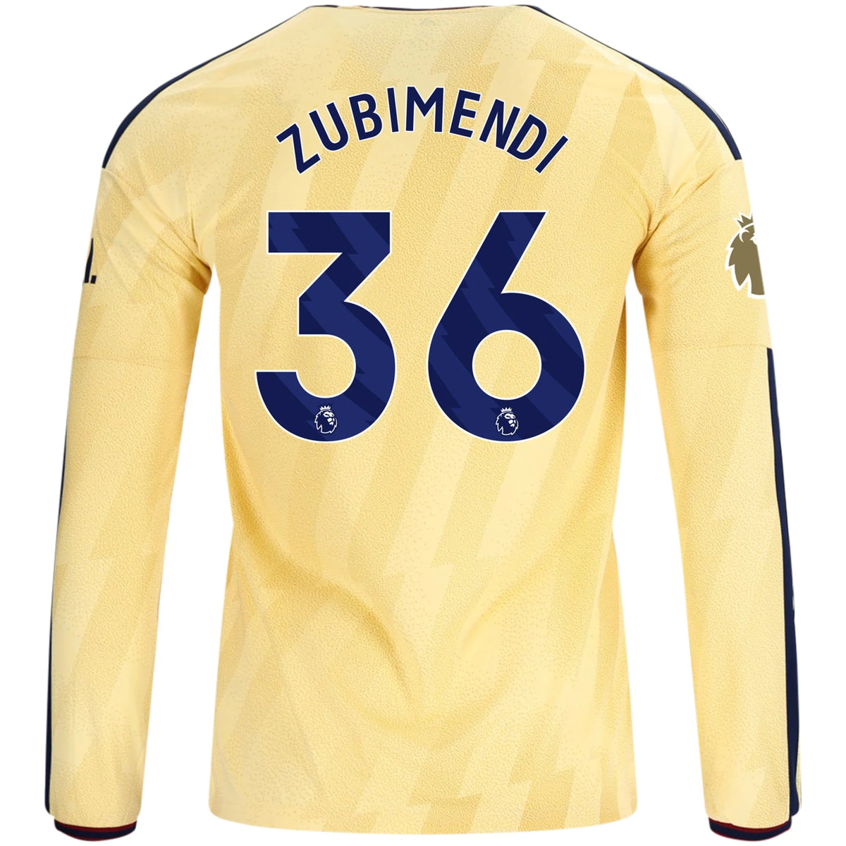Men's Replica Zubimendi Arsenal Long Sleeve Third Jersey 26/27