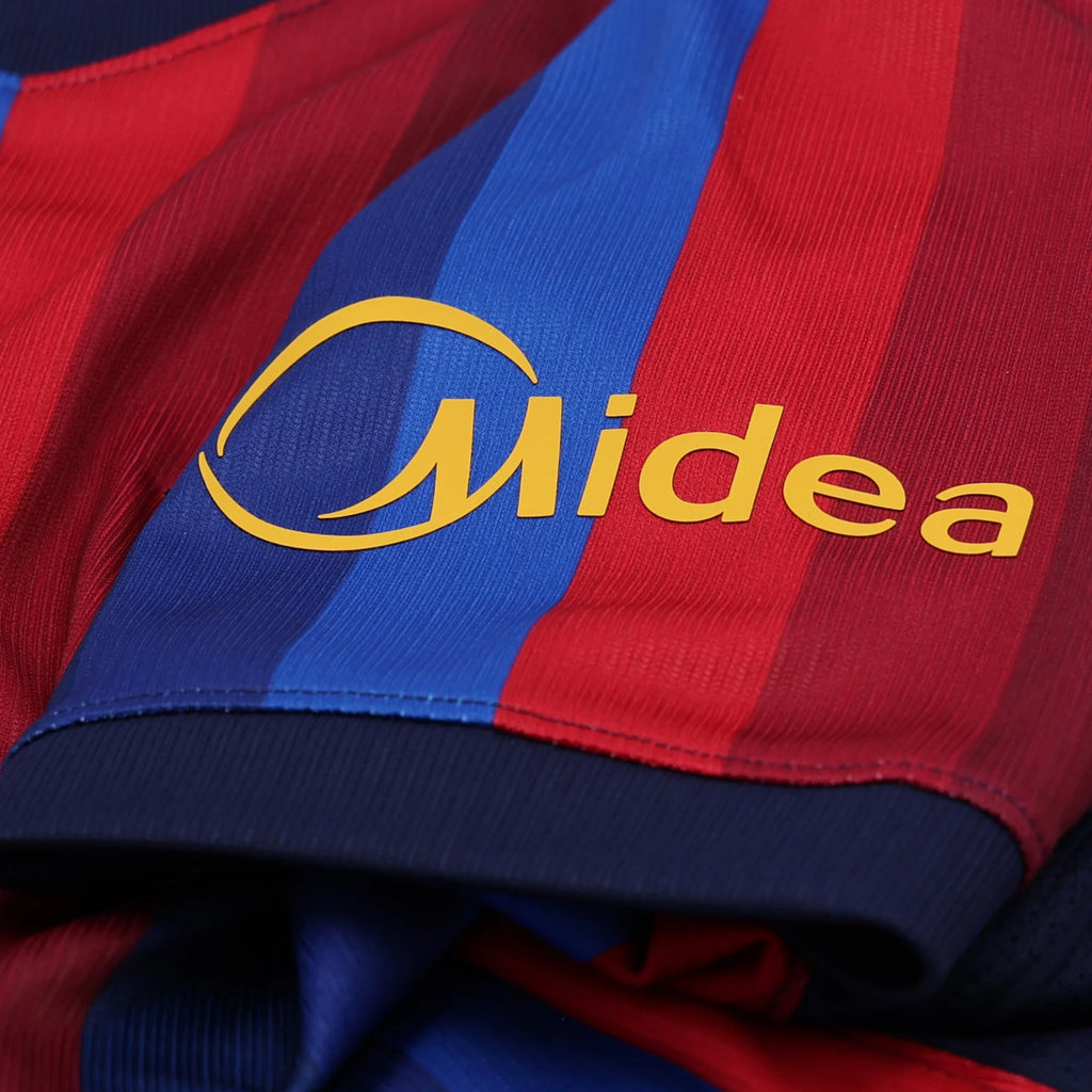 Kid's Replica Barcelona Home Jersey 26/27