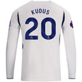 Men's Replica Kudus Tottenham Hotspur Long Sleeve Home Jersey 26/27