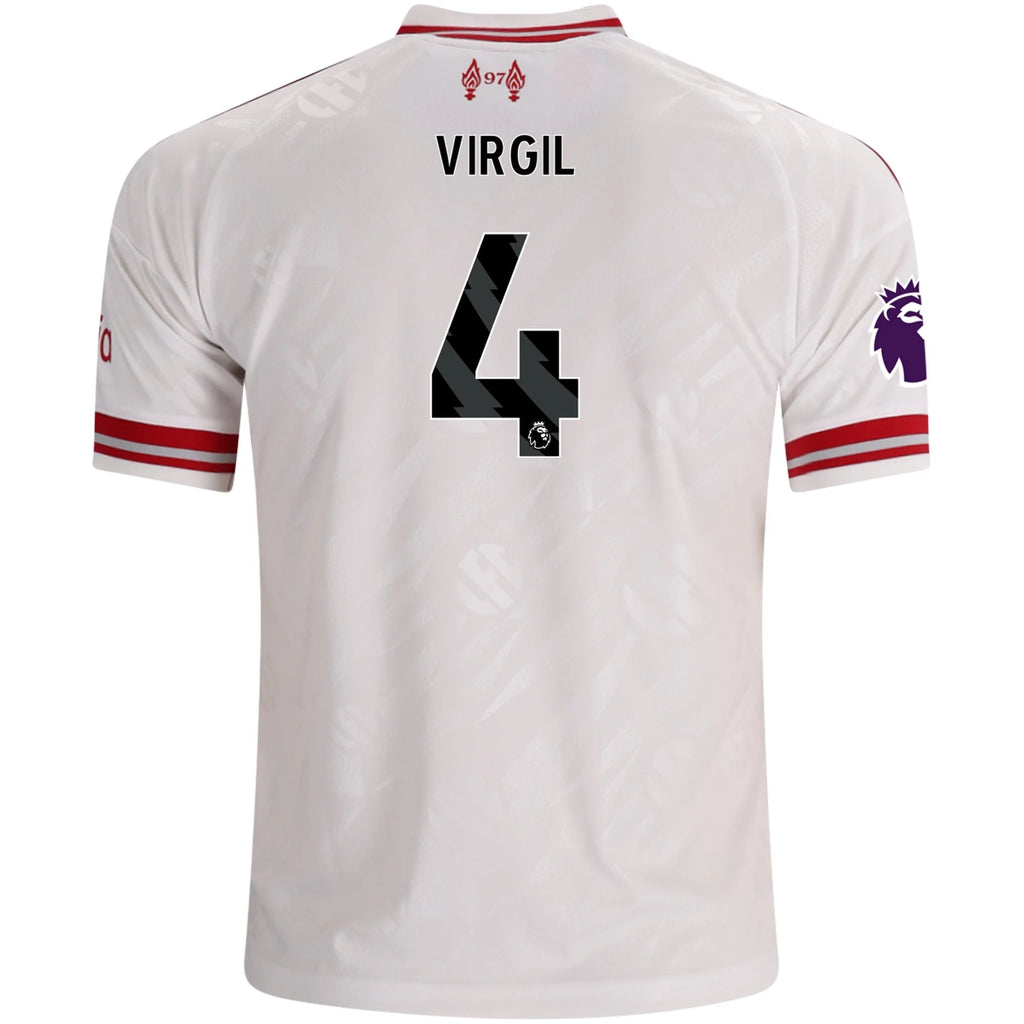Kid's Replica Virgil Liverpool Away Jersey 26/27
