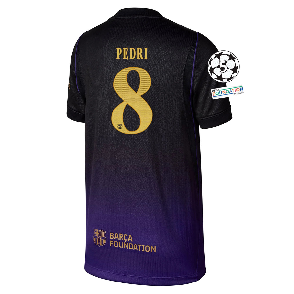 Kid's Replica Pedri Barcelona Away Jersey 26/27 UCL