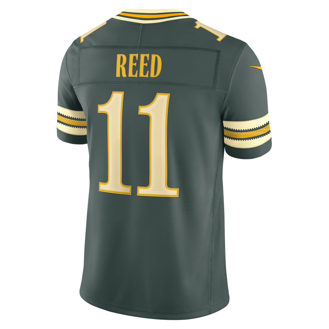 Men's Green Bay Packers Jayden Reed Green 2026 Rivalries Collection Stitched