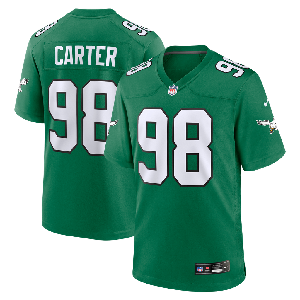 Men's Philadelphia Eagles Jalen Carter Midnight Green Team