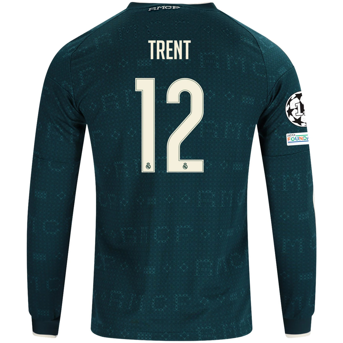 Men's Replica Trent Real Madrid Long Sleeve Away Jersey 26/27