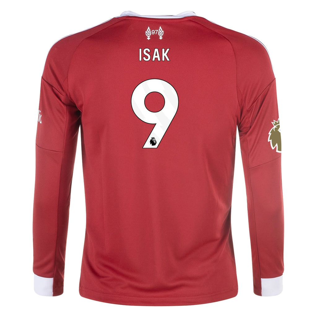 Kid's Replica Isak Liverpool Long Sleeve Home Jersey 25/26