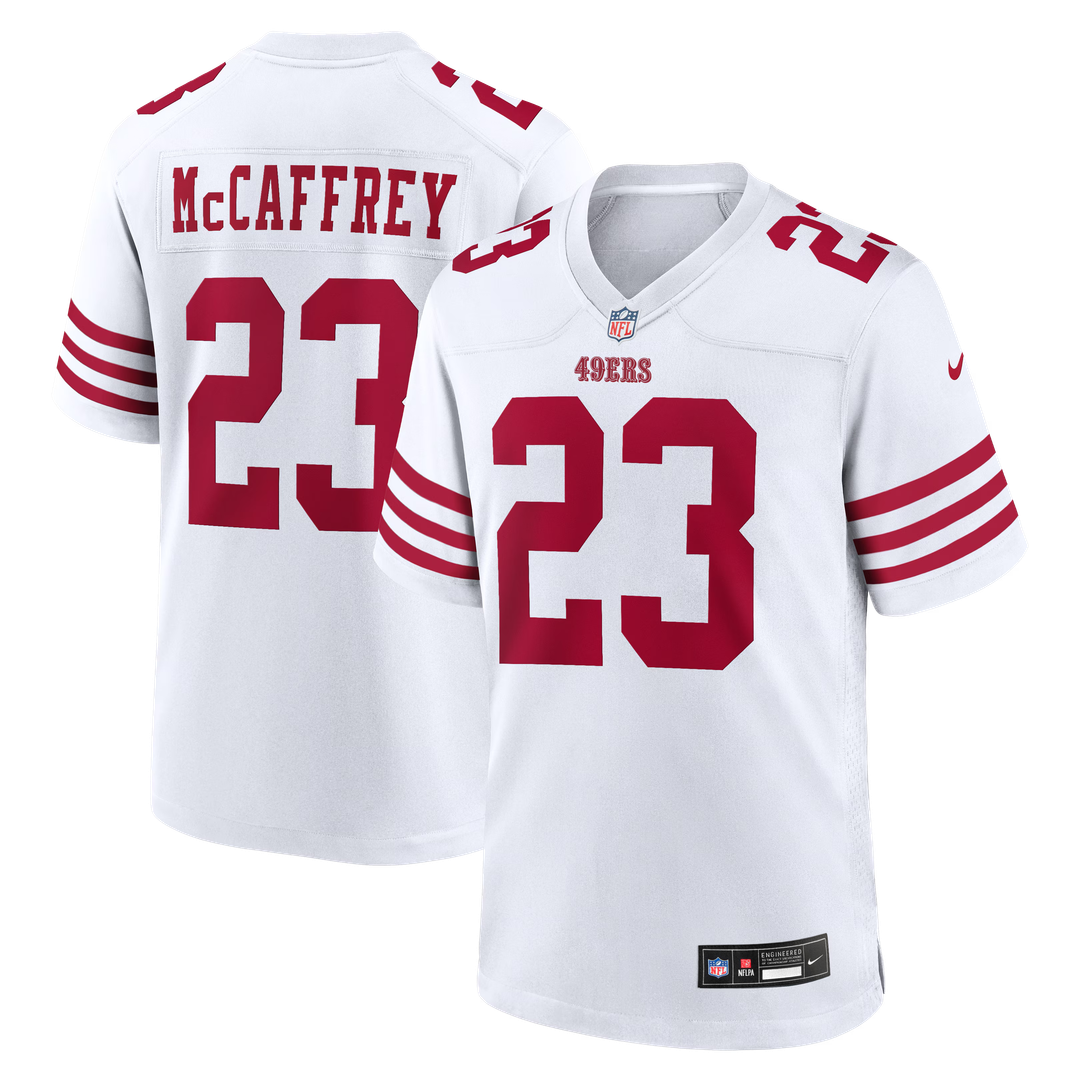 Men's San Francisco 49ers Christian McCaffrey Scarlet Game Player Jersey