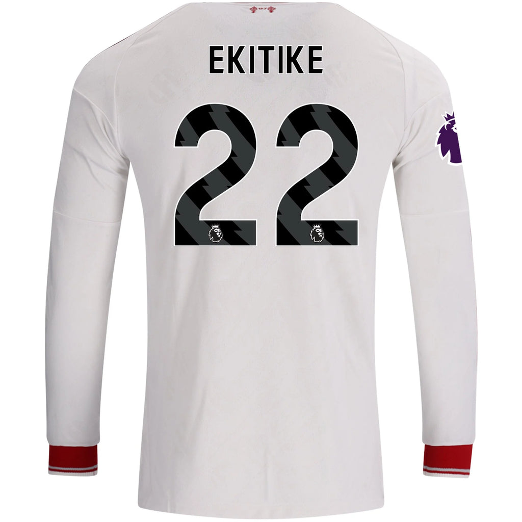 Men's Authentic Ekitike Liverpool Long Sleeve Away Jersey 26/27