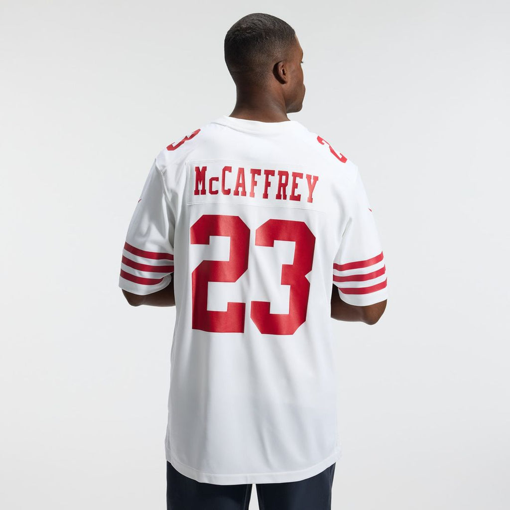 Men's San Francisco 49ers Christian McCaffrey White Game Player Jersey