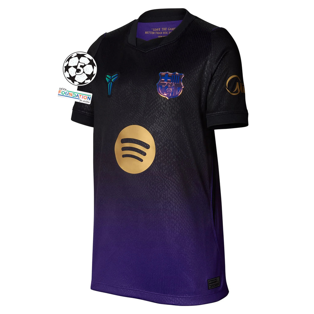 Kid's Replica Raphinha Barcelona Away Jersey 26/27 UCL