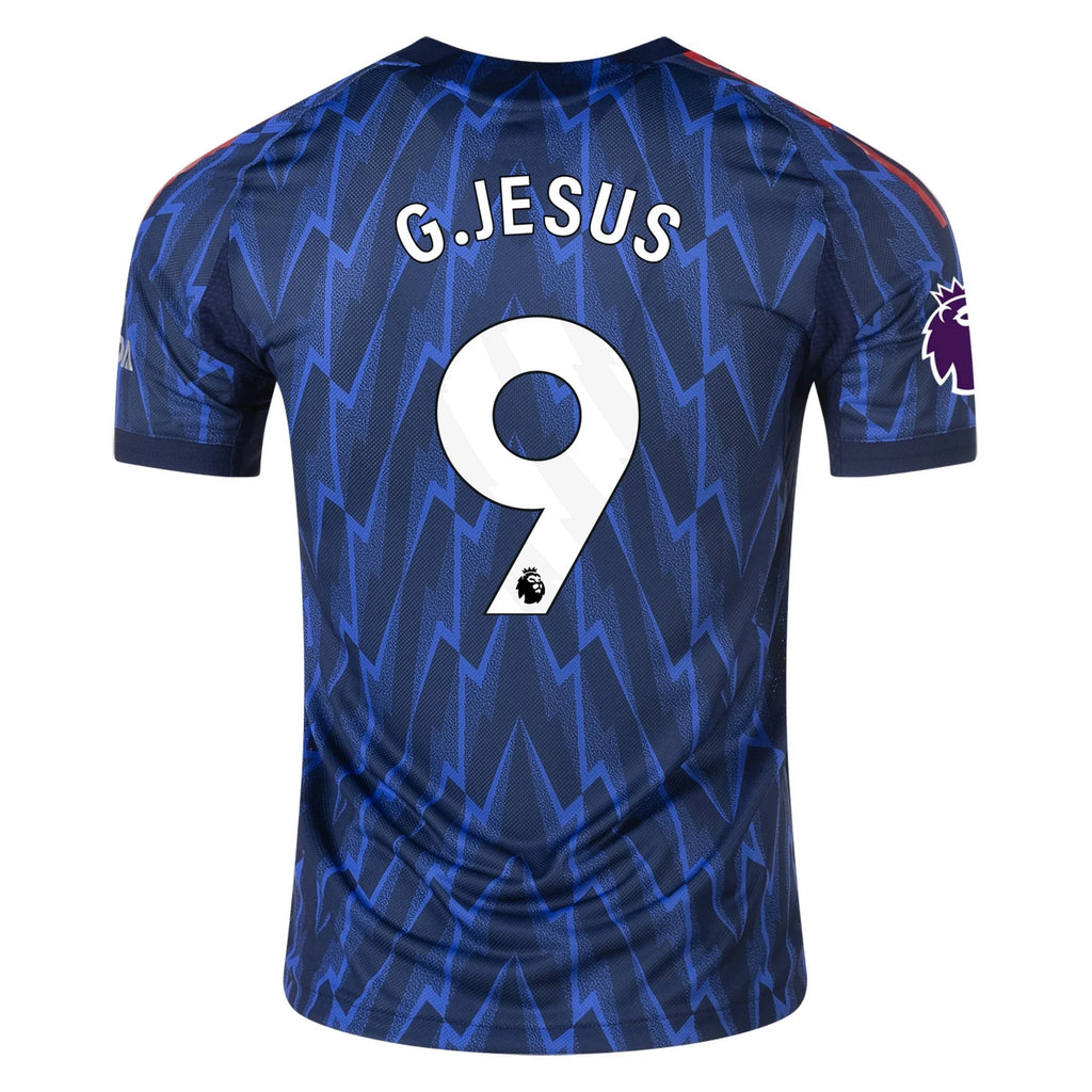 Men's Authentic G. Jesus Arsenal Away Jersey 25/26