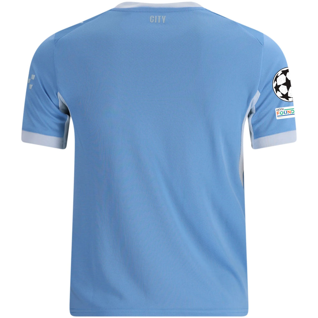 Kid's Replica Manchester City Home Jersey 26/27 UCL