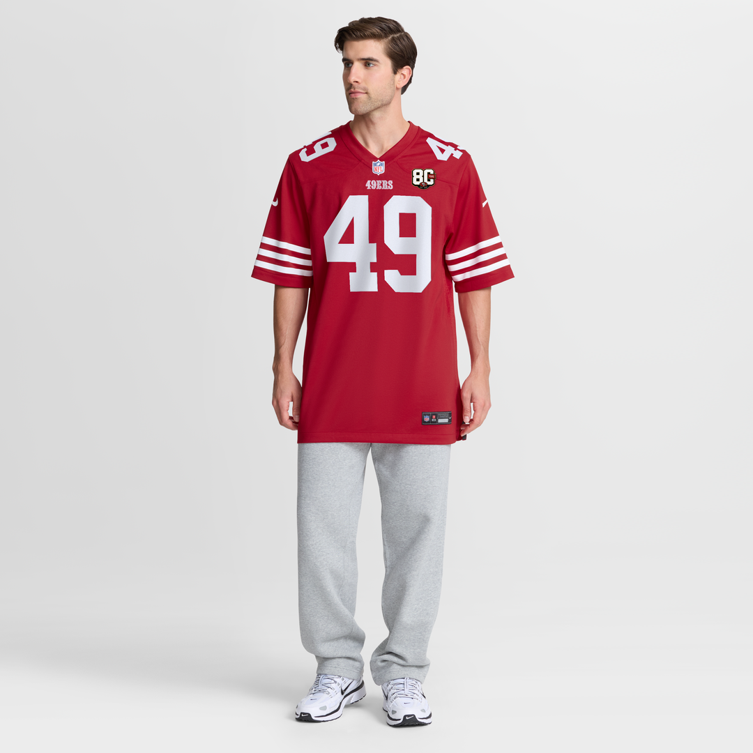Men's San Francisco 49ers The Faithful Scarlet 80th Anniversary
