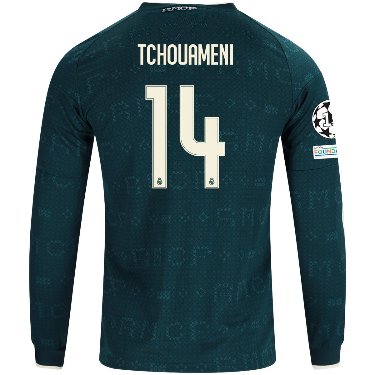 Men's Replica Tchouameni Real Madrid Long Sleeve Away Jersey 26/27