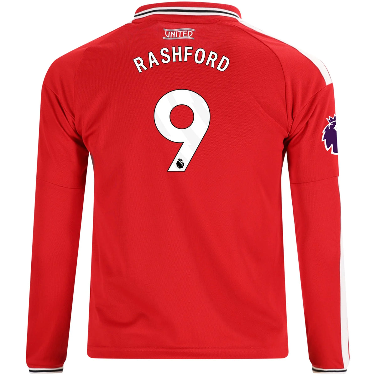 Kid's Replica Rashford Manchester United Long Sleeve Home Jersey 26/27