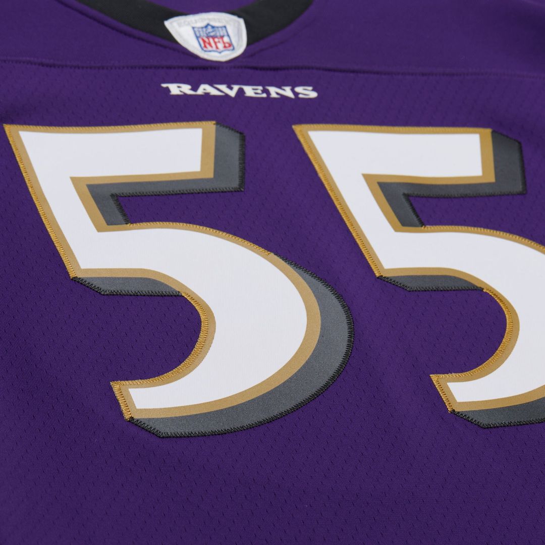 Men's Baltimore Ravens Terrell Suggs White 2003 Legacy Replica Player Jersey