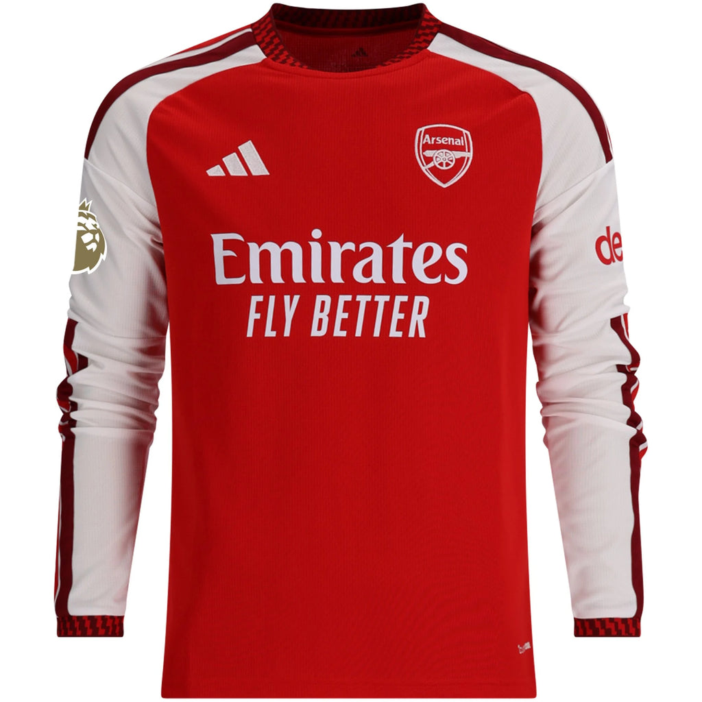Kid's Replica Eze Arsenal Long Sleeve Home Jersey 26/27