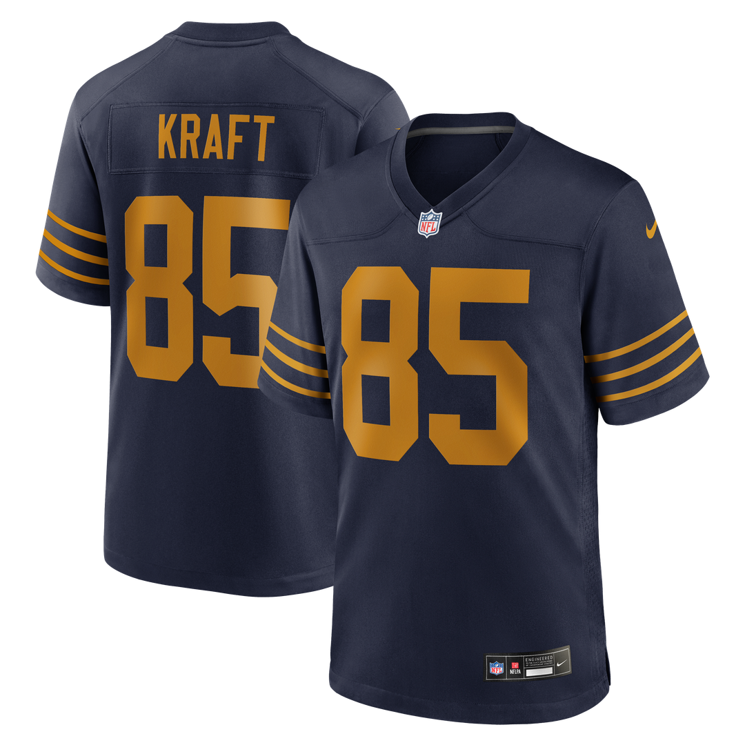 Men's Green Bay Packers Tucker Kraft Navy Alternate