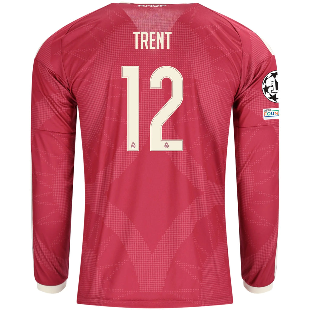 Men's Replica Trent Real Madrid Long Sleeve Third Jersey 26/27