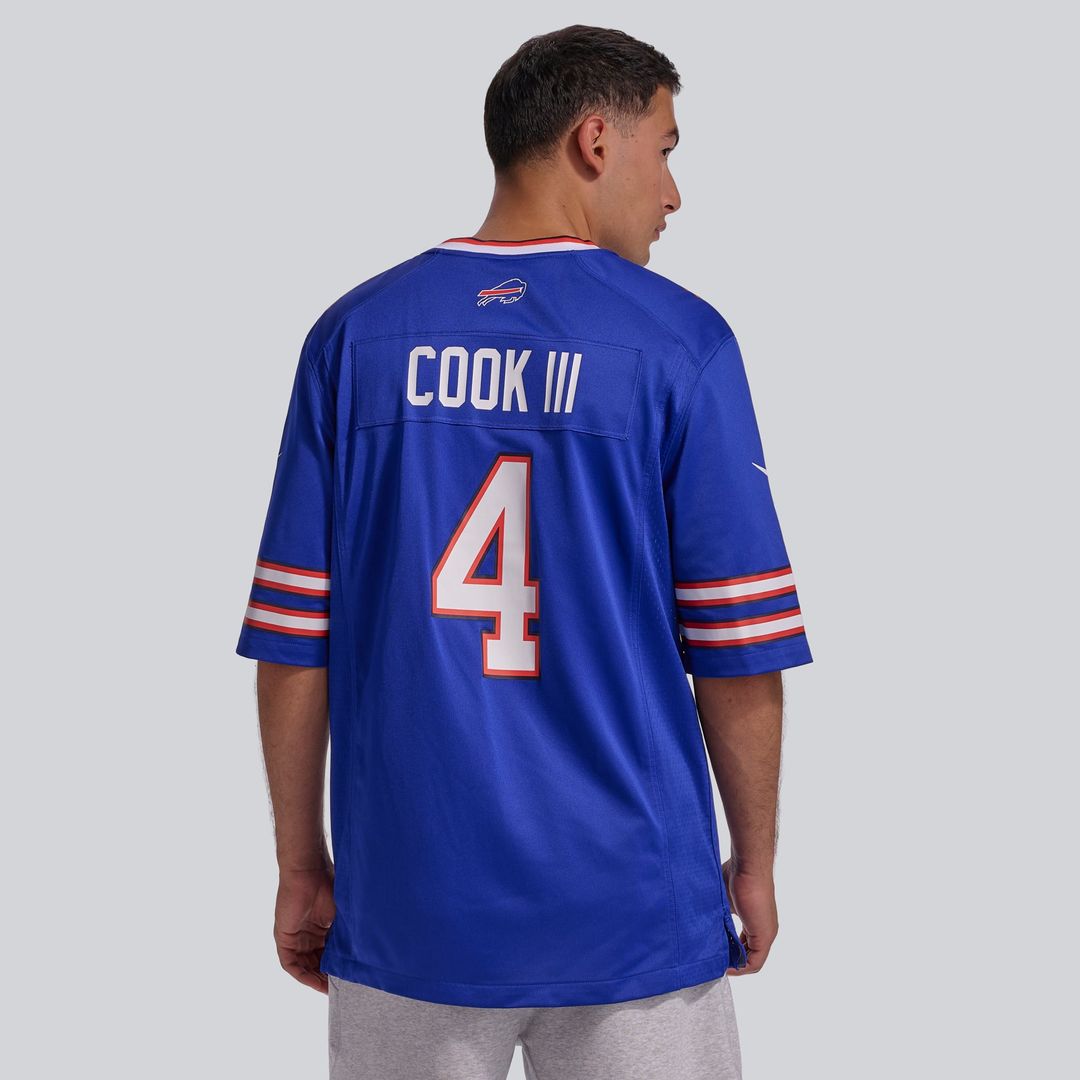 Men's Buffalo Bills James Cook III Gray Nickel City