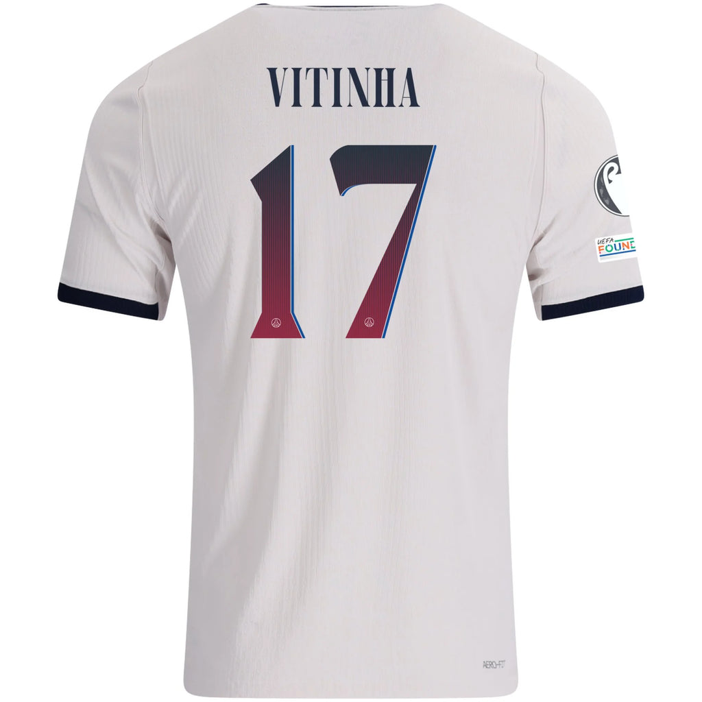 Men's Authentic Vitinha Paris Saint-Germain Away Jersey 26/27 UCL