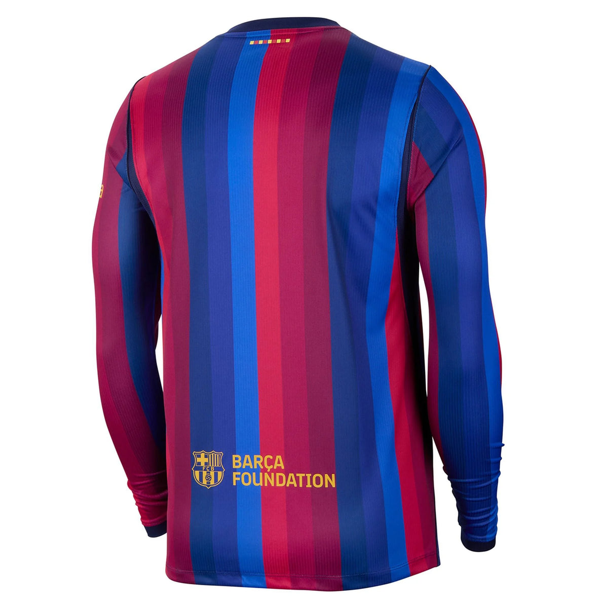 Men's Replica Barcelona Long Sleeve Home Jersey 26/27