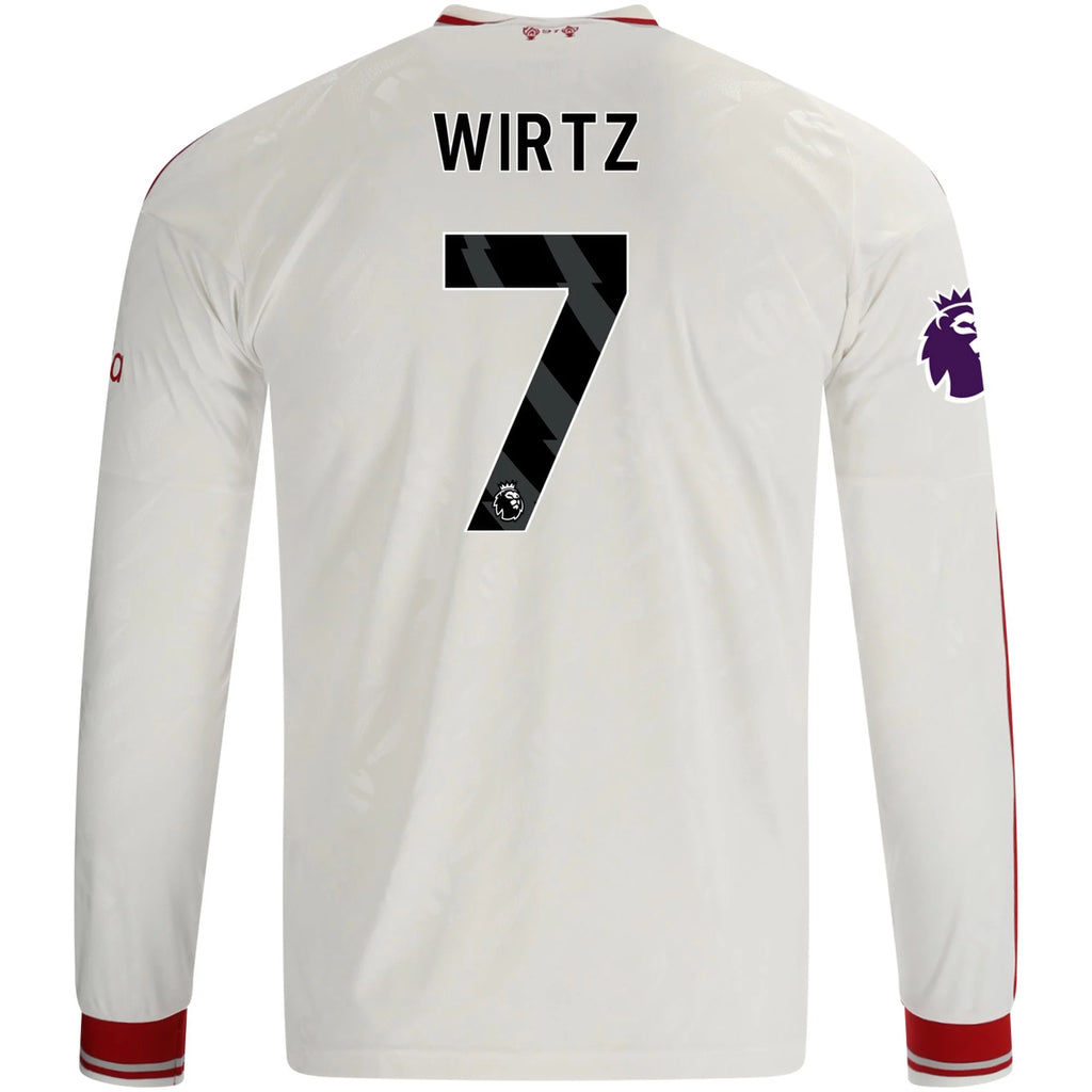Men's Replica Wirtz Liverpool Long Sleeve Away Jersey 26/27