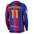 Men's Replica Raphinha Barcelona Long Sleeve Home Jersey 26/27