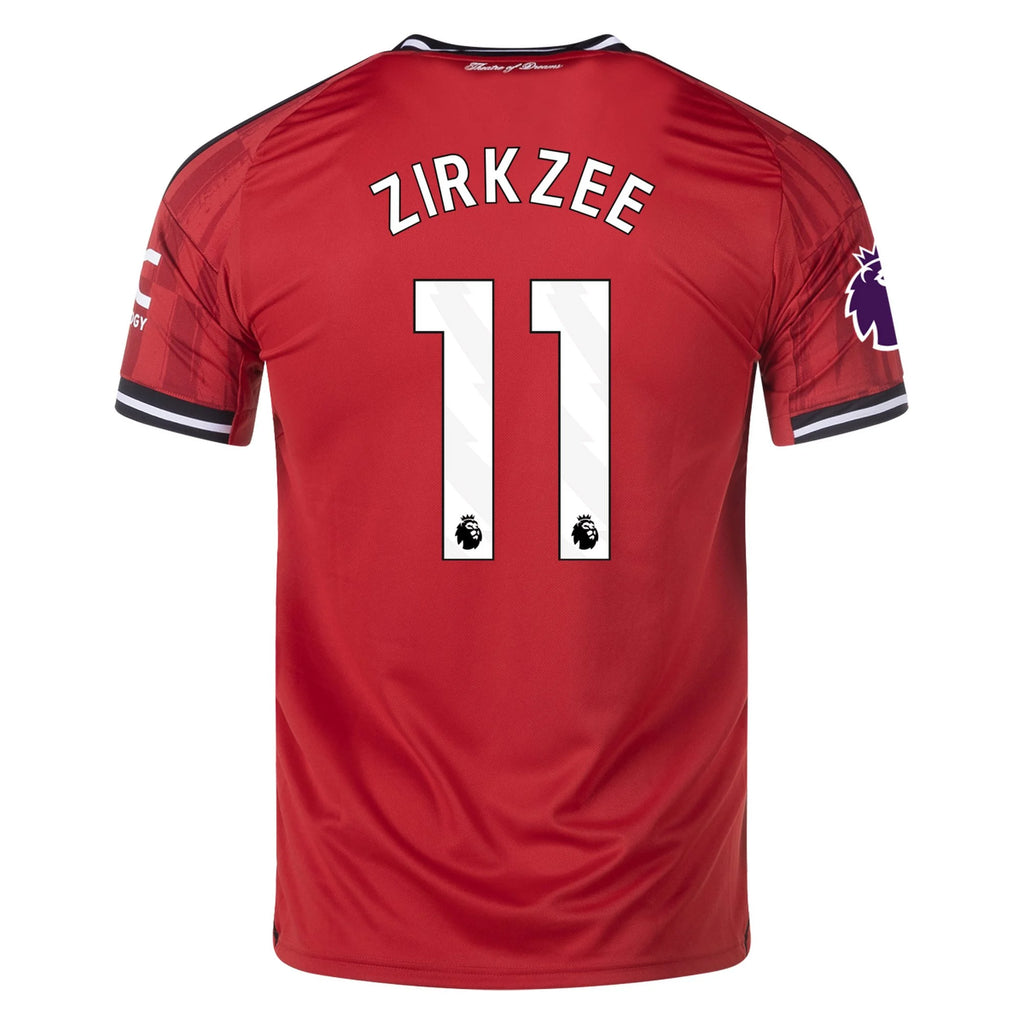 Men's Replica Zirkzee Manchester United Home Jersey 25/26