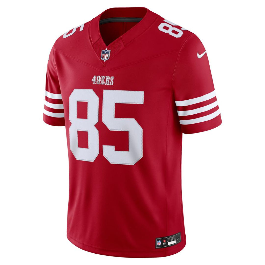 Men's San Francisco 49ers George Kittle White Alternate Vapor F.U.S.E. Stitched