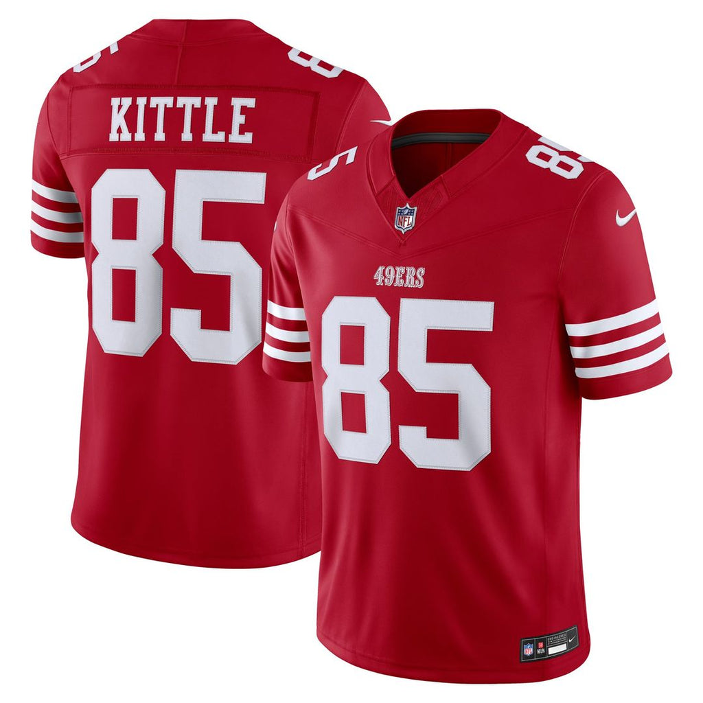 Men's San Francisco 49ers George Kittle White Alternate Vapor F.U.S.E. Stitched