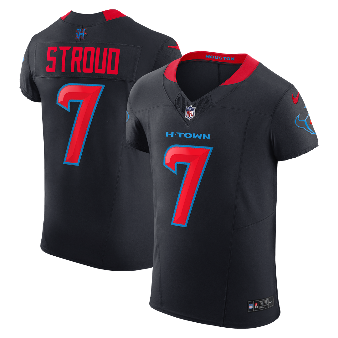 Men's Houston Texans C.J. Stroud Navy Alternate 2 Vapor F.U.S.E. Elite Jersey