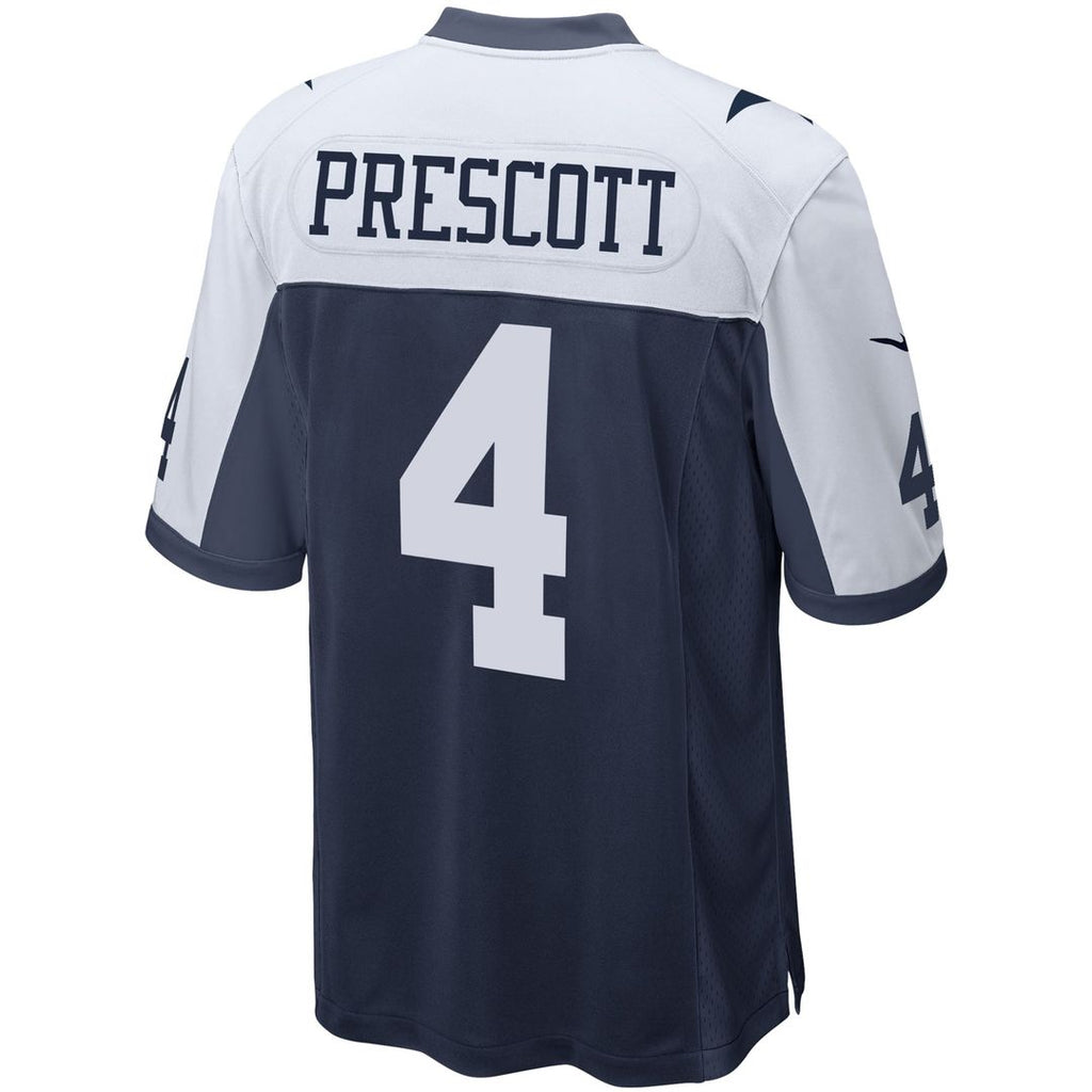 Men's Dallas Cowboys Dak Prescott White Alternate Game Team Jersey