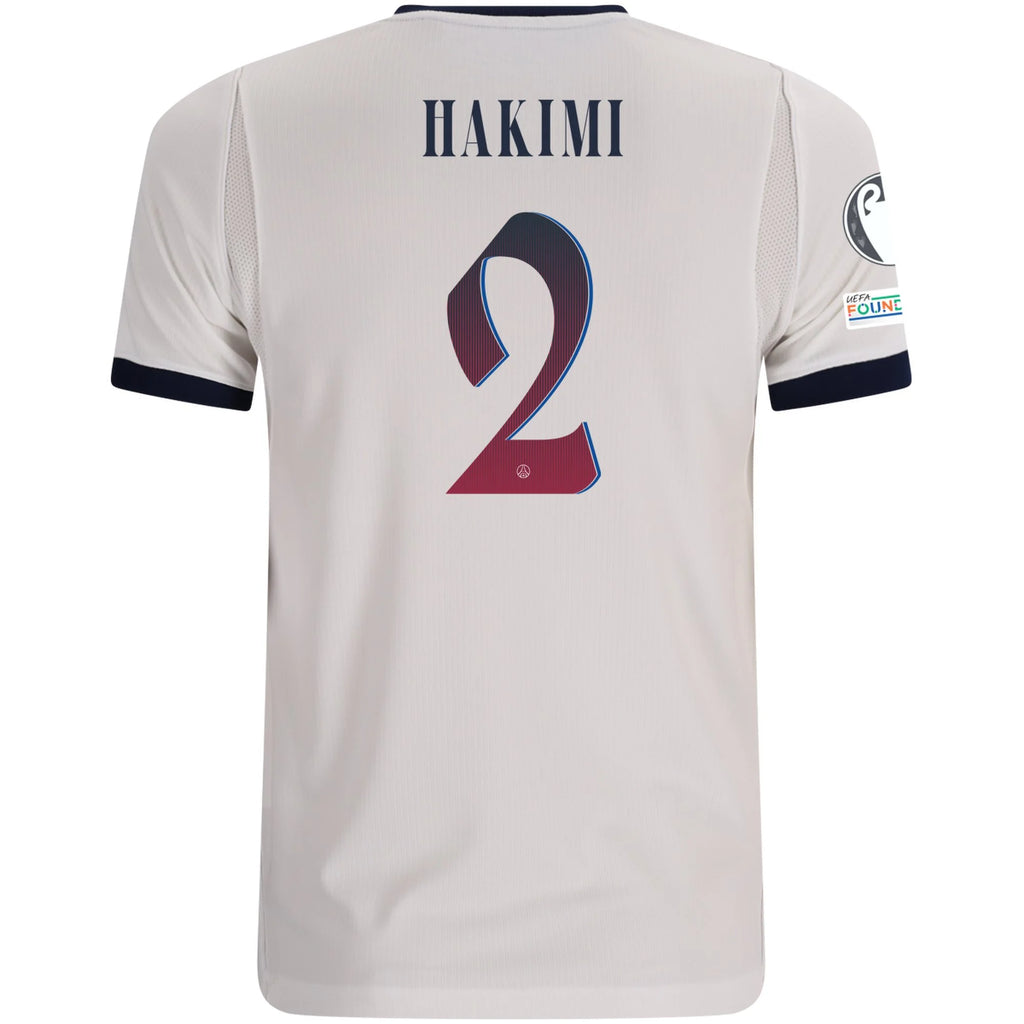 Kid's Replica Hakimi Paris Saint-Germain Away Jersey 26/27 UCL
