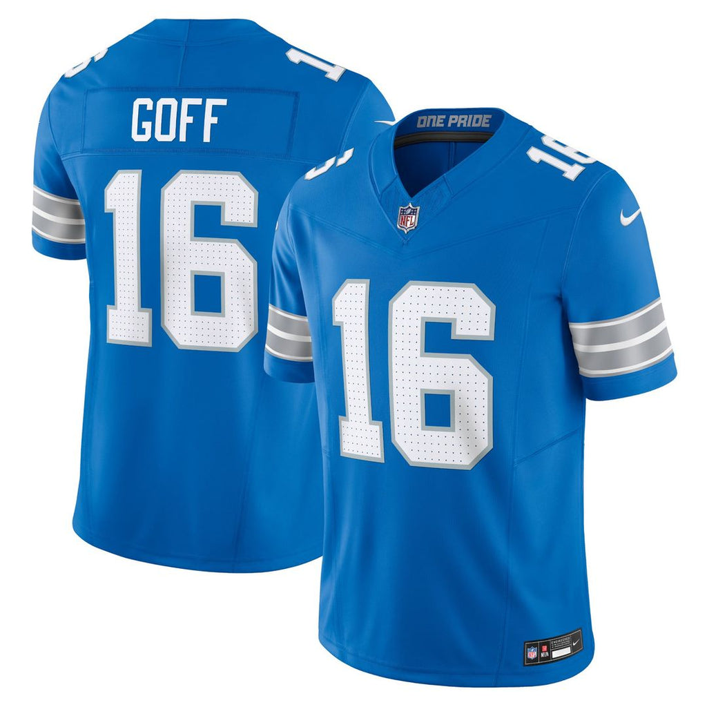Men's Detroit Lions Jared Goff Black Vapor F.U.S.E.