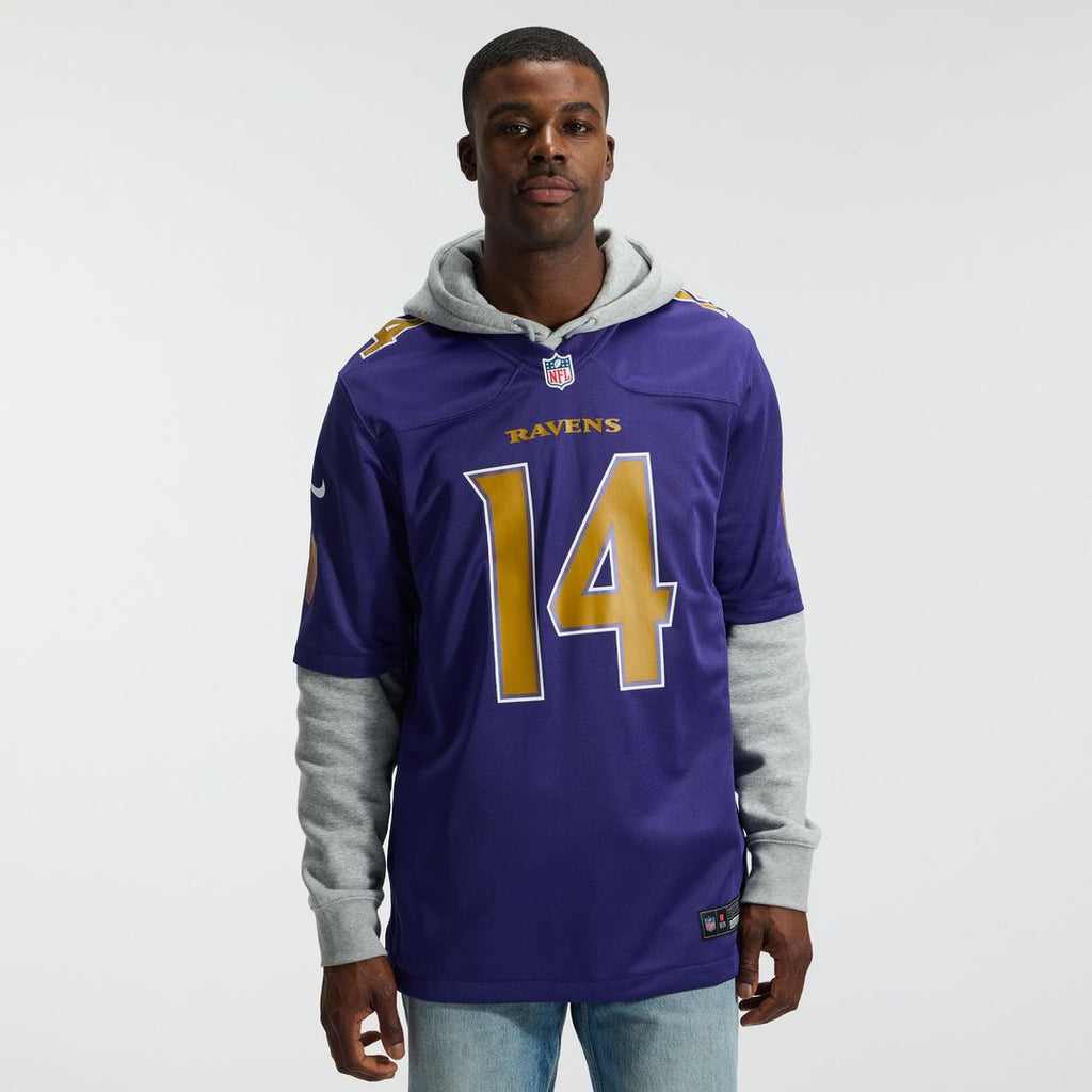 Men's Baltimore Ravens Kyle Hamilton Purple Alternate