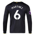 Men's Authentic Martinez Manchester United Long Sleeve Third Jersey 25/26