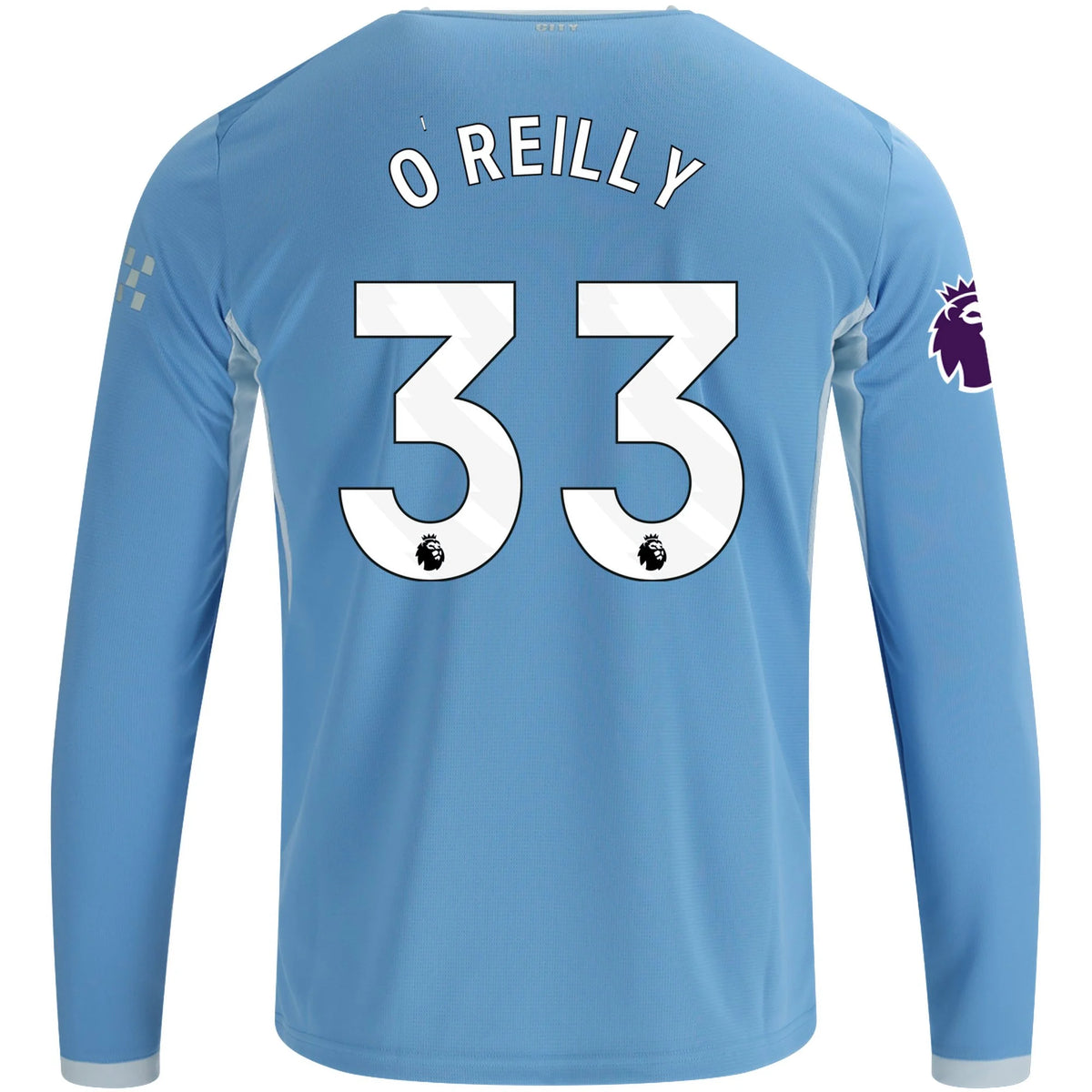 Men's Replica O'Reilly Manchester City Long Sleeve Home Jersey 26/27