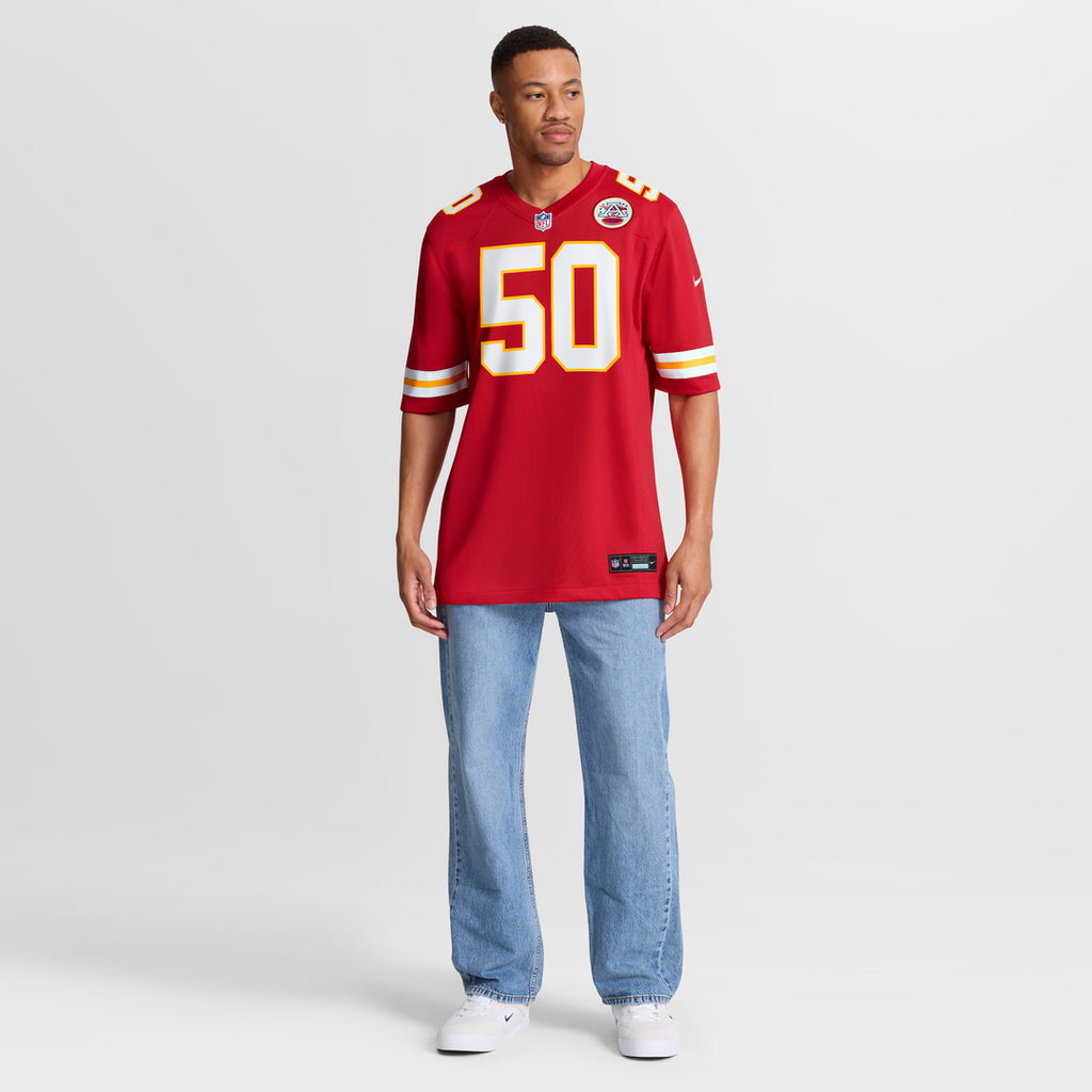 Men's Kansas City Chiefs Brandon George Red Team