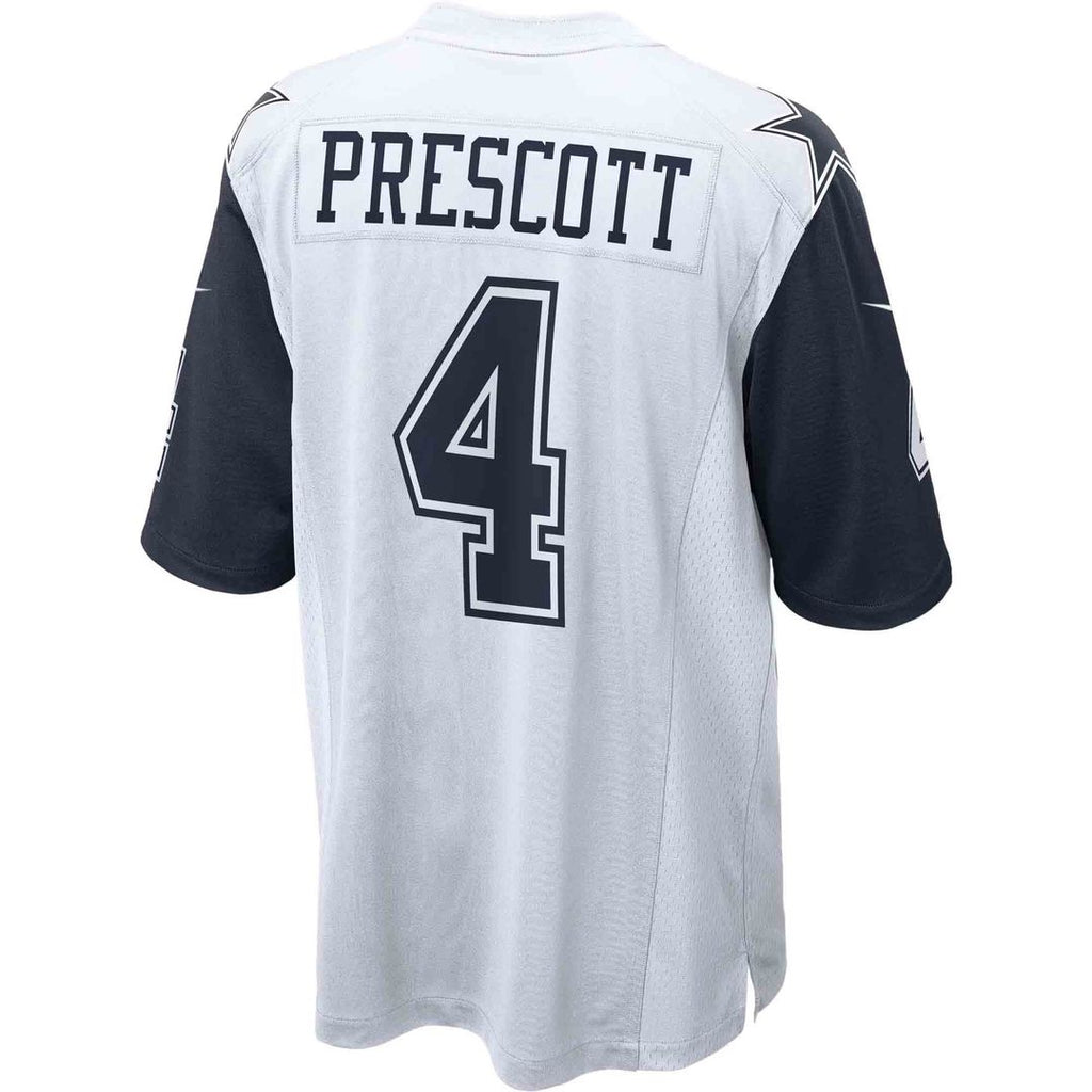 Men's Dallas Cowboys Dak Prescott Navy Alternate Game Team Jersey