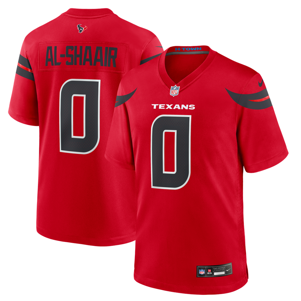 Men's Houston Texans Azeez Al-Shaair Navy Team