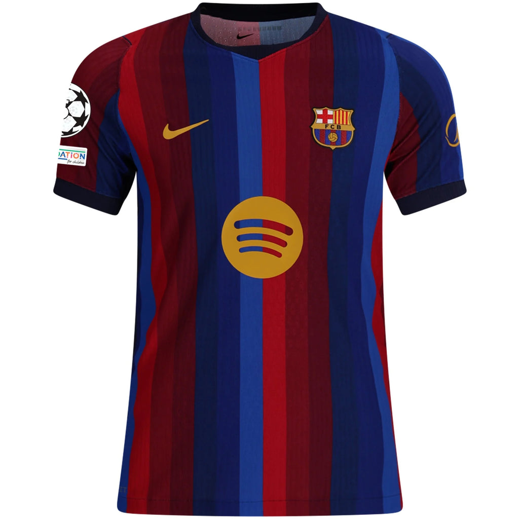 Kid's Authentic Lamine Yamal Barcelona Home Jersey 26/27 UCL