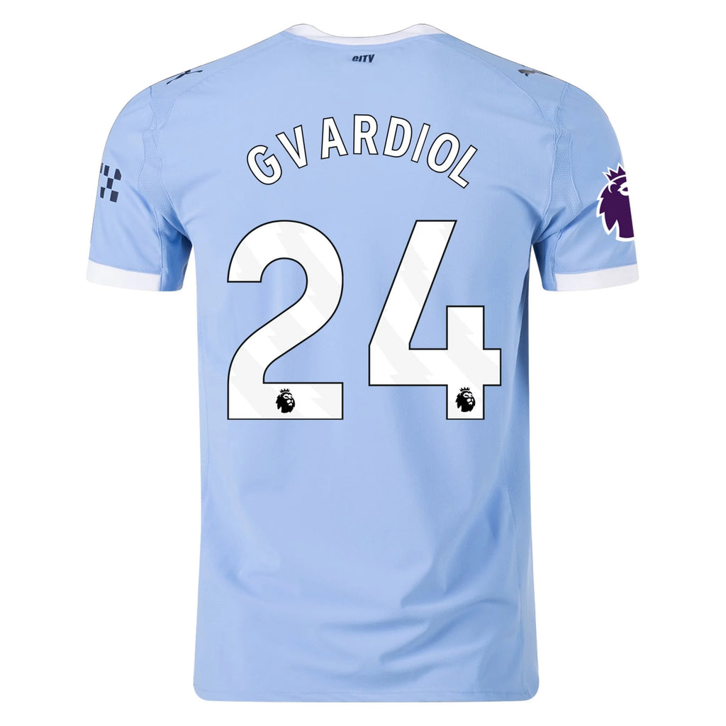 Men's Authentic Gvardiol Manchester City Home Jersey 25/26
