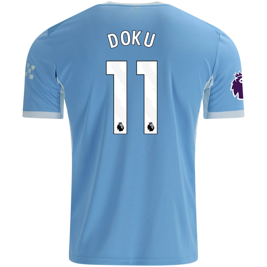 Men's Replica Doku Manchester City Home Jersey 26/27