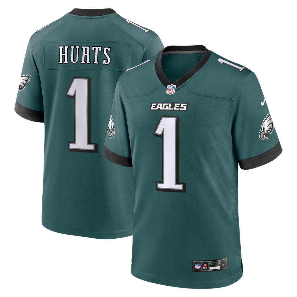 Men's Philadelphia Eagles Jalen Hurts Black Alternate