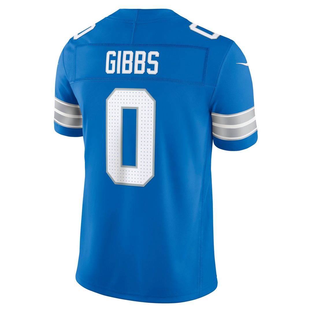 Men's Detroit Lions Jahmyr Gibbs Black Alternate Vapor F.U.S.E. Stitched