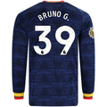 Men's Authentic Bruno G. Arsenal Long Sleeve Away Jersey 26/27