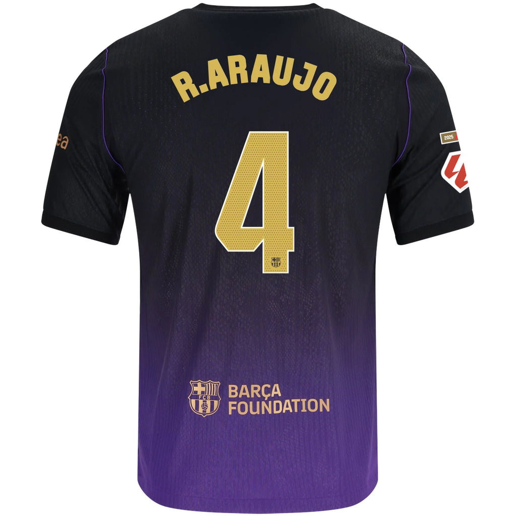 Men's Authentic R. Araujo Barcelona Away Jersey 26/27