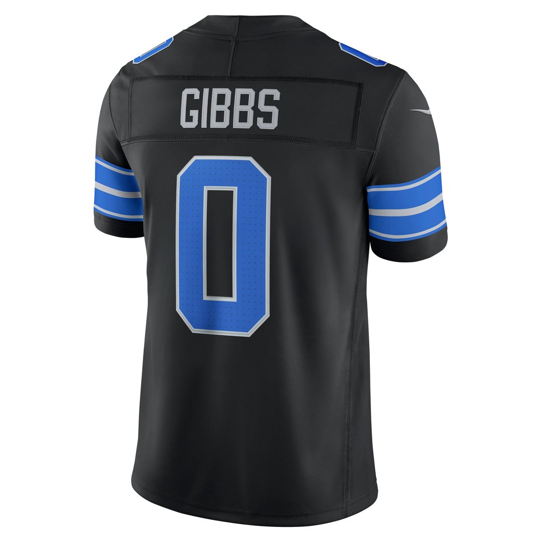 Men's Detroit Lions Jahmyr Gibbs Blue Team Vapor F.U.S.E. Stitched