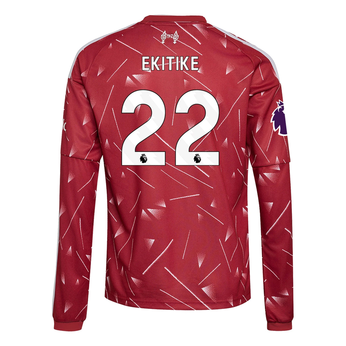 Kid's Replica Ekitike Liverpool Long Sleeve Home Jersey 26/27