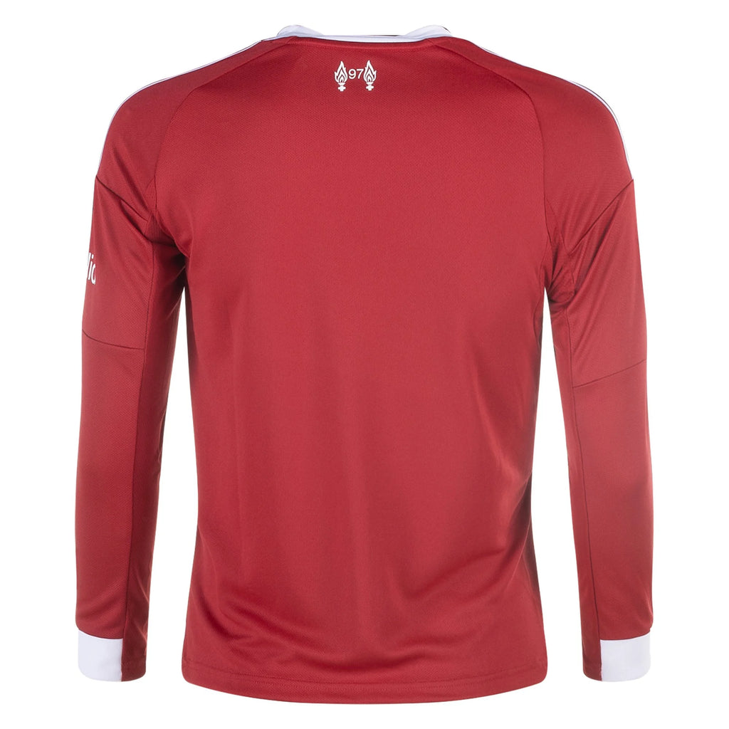 Kid's Replica Liverpool Long Sleeve Home Jersey 25/26